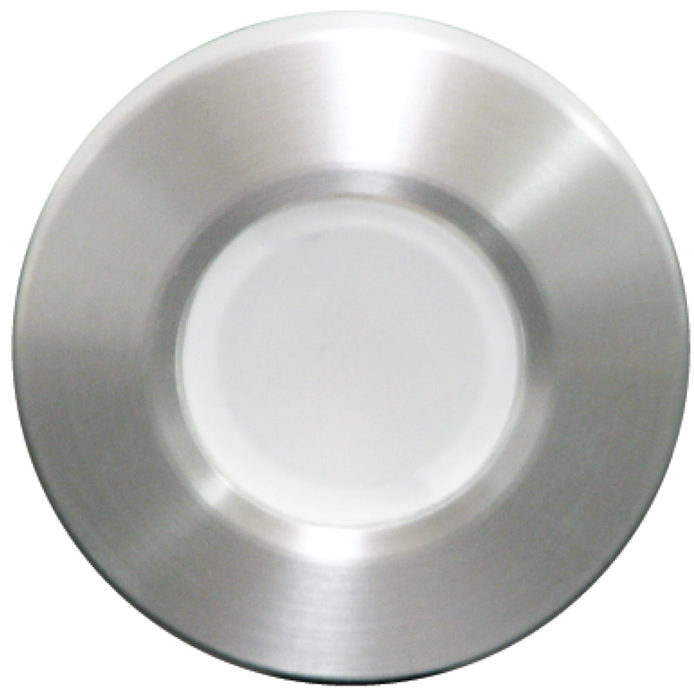 Lumitec Orbit Flush Mount LED Downlight, 10-30V, IP67, Ignition Protected, White/Red Dimming, 5000K White, Brushed Finish