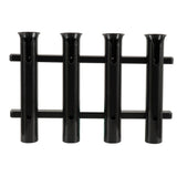 TACO Marine 4-Rod Deluxe Poly Rod Rack, UV-Stabilized Polyethylene, 18 in, 1-3/4 in Rod Holders