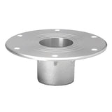 TACO Marine Zwaardvis Table Pedestal Base, For 2-3/8 in (60mm) Column, Aluminum, Brite Anodized