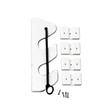 TACO Marine 2-Rod Bungee Rod Holder, White, 9-1/4 in, HDPE