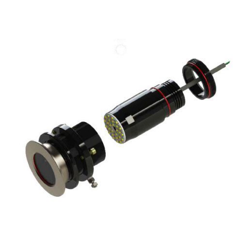 UWL - QTS 100 High Voltage Underwater Light - GRP, Titanium, Flush Mount, 20000Lm