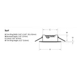 Imtra Surf PowerLED Downlight, 10-40VDC, Chrome Bezel, Warm White Light