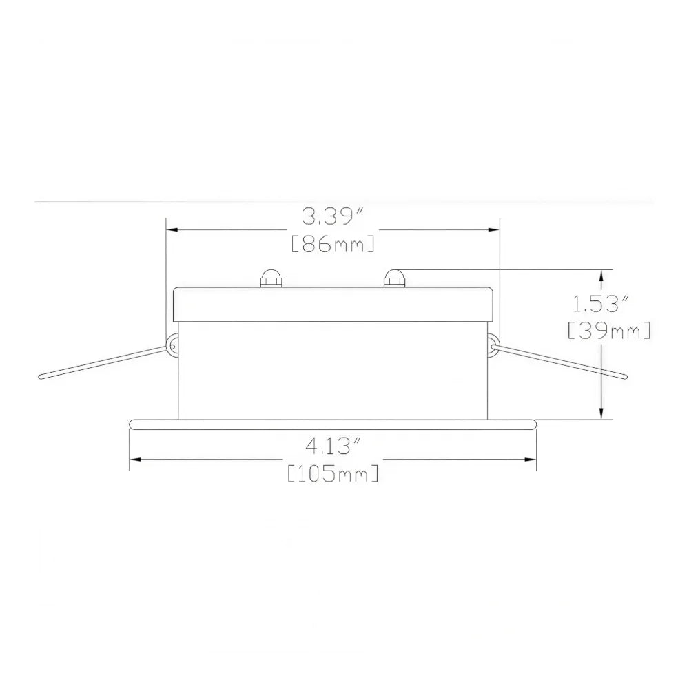 Imtra A105 PowerLED Recessed Downlight, 10-40VDC, 4.7W, IP65
