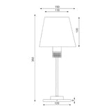 Imtra Kati LED Table Lamp, 90-264VAC, Gold Finish, Dimmer