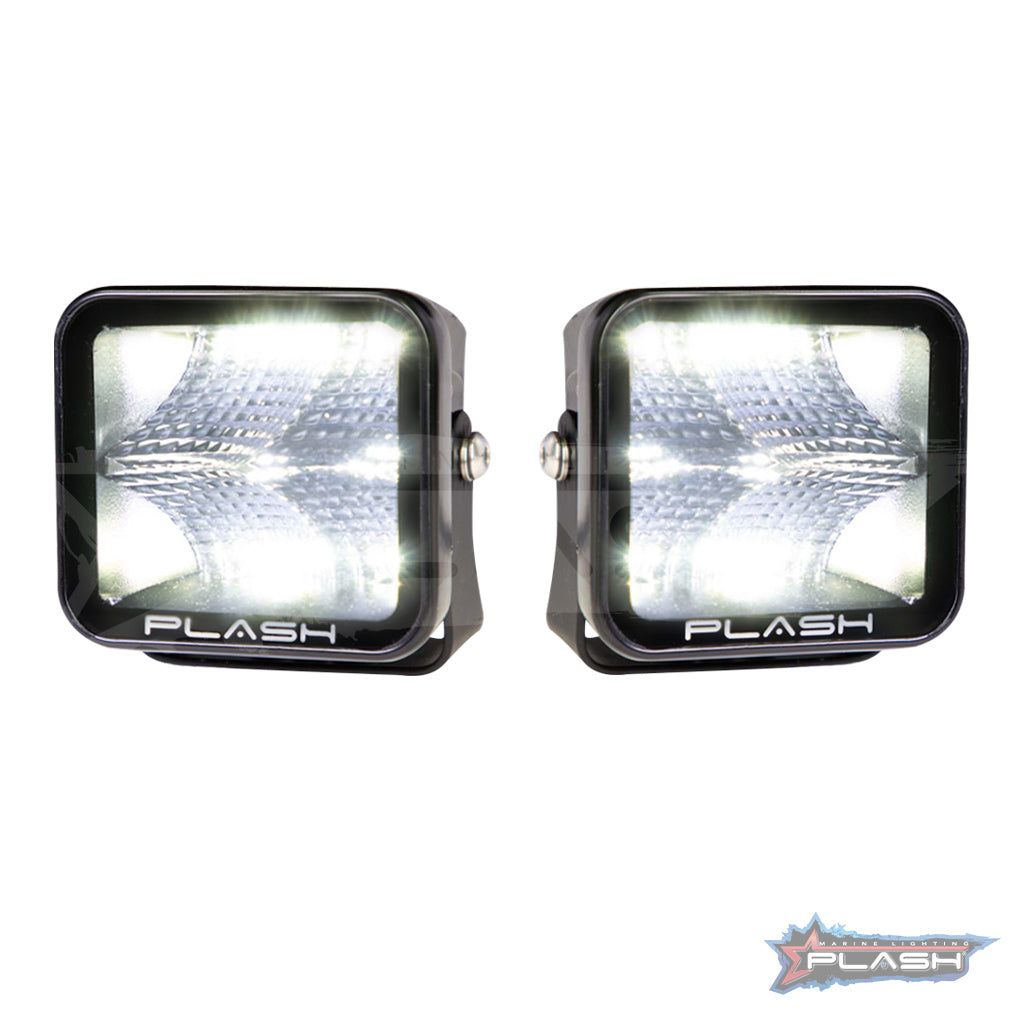 Plash - X2 Cube Flood Light - 40W, IP67, 6000K, Cool White, 4800lm
