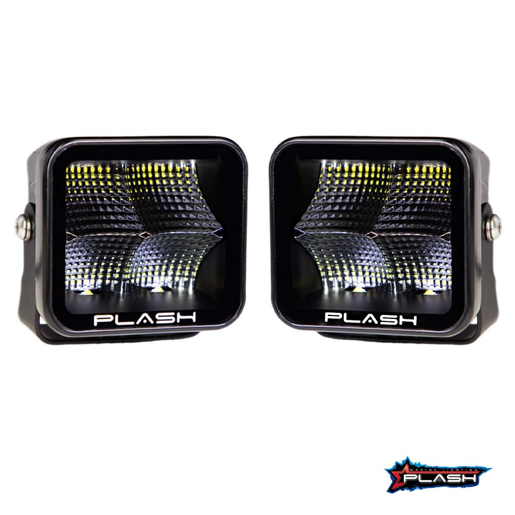 Plash - X2 Cube Flood Light - 40W, IP67, 6000K, Cool White, 4800lm