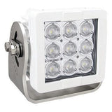 Imtra Offshore 9-LED Deck Light, 11-65VDC, 63W, 25° Beam, Black Housing