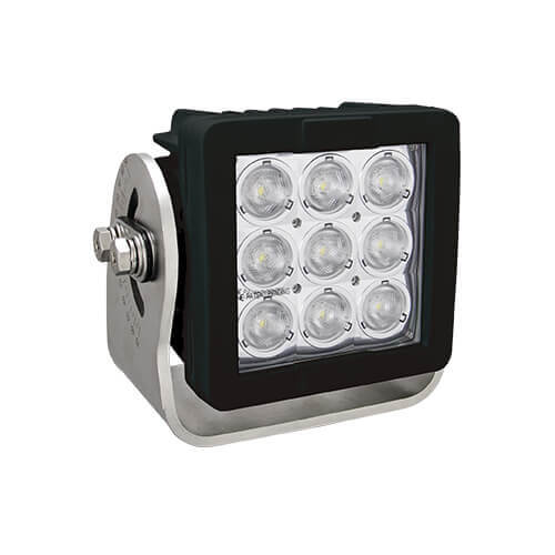 Imtra Offshore 9-LED Deck Light, 11-65VDC, 63W, 25° Beam, Black Housing