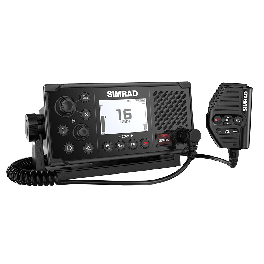Simrad RS40 Fixed-Mount VHF Radio, Class D DSC, AIS Receiver, Built-In GPS, NMEA 2000, IPX7