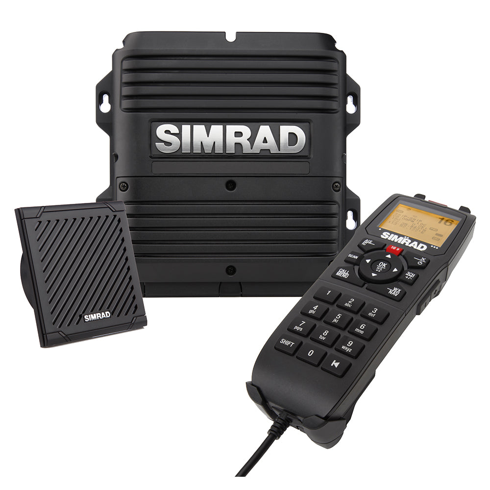 Simrad RS90S Black Box VHF Radio, Dual-Channel AIS Receiver, 30W Hailer, NMEA 2000