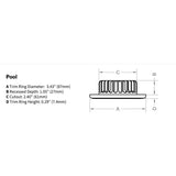 Imtra Pool PowerLED Downlight, 10-40VDC, IP65, Cool White