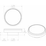 Lumitec Halo Flush Mount LED Down Light, 2in Dia, 10-30V, IP67, 4W