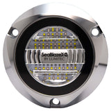 Lumitec SeaBlazeX2 LED Underwater Light, 10-30V, IP68, 6000+ Lumens, 60W, Surface Mount, 3.8in Diameter, No External Drivers