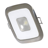 Lumitec Square Mirage LED Down Light, 10-30V, IP67, 2 in Cutout, Flush Mount