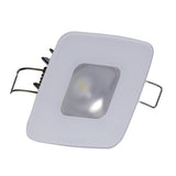 Lumitec Square Mirage LED Down Light, 10-30V, IP67, 2 in Cutout, Flush Mount