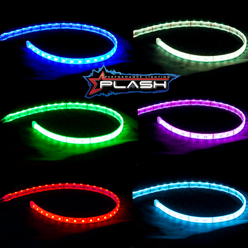 Plash - Waterproof Flexible Light Strip - IP68, 12V, RGB, 9ft (FLS-RGB-68-9FT)