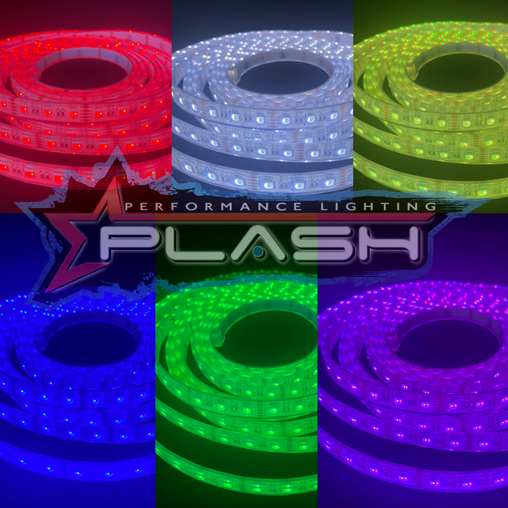 Plash - Waterproof Flexible Light Strip - IP68, 12V, RGBW, 20ft (FLS-RGBW-68-20FT)