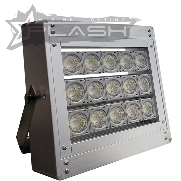Plash - Aransas-Series Marine LED Flood Light - 90-295V, IP68, Cool White
