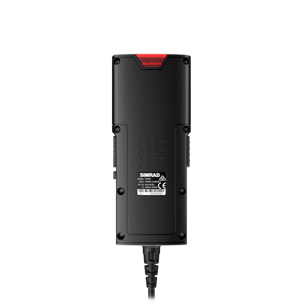 Simrad HS100 Wired VHF Radio Handset, For RS100/RS100-B, 256x160 LCD, NMEA 2000 Backlight Sync
