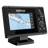 Simrad Cruise Chartplotter/Fishfinder Combo, C-MAP US Coastal Charts, 83/200 kHz Transom Mount Transducer