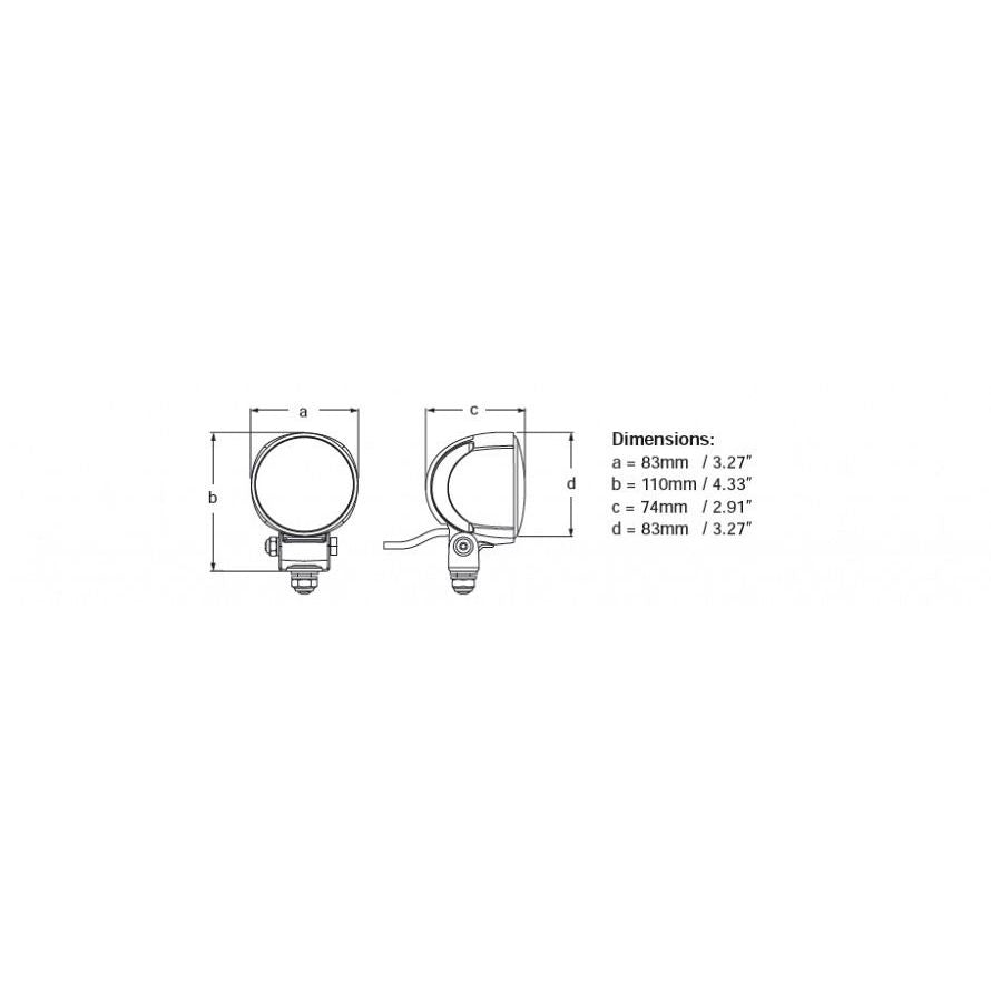 Hella Marine Module 70 Gen IV LED Worklamp, 2100 lm, 9-33V, 21W, IP6K9K, 6500K, CoroSafe Coating