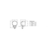 Hella Marine Module 70 Gen IV LED Worklamp, 2100 lm, 9-33V, 21W, IP6K9K, 6500K, CoroSafe Coating