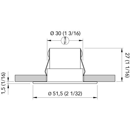 Quick Marine - DAISY 52 Downlight - Warm White, 10-30V, IP65, 1.5W, 0.06A