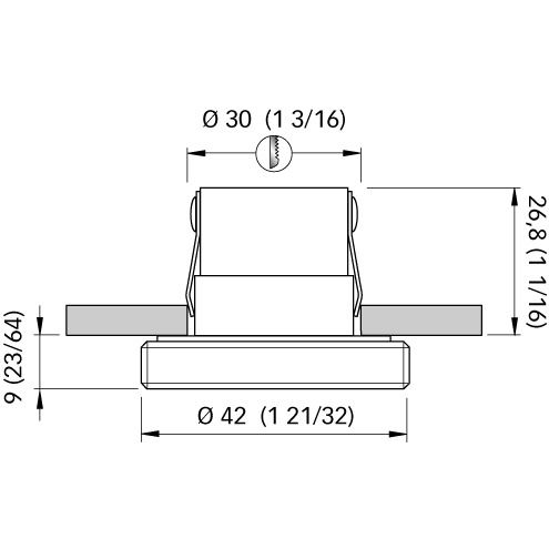 Quick Marine - HONEY HP LED Downlight - 10-30V, 1.5W, 0.25A, IP65
