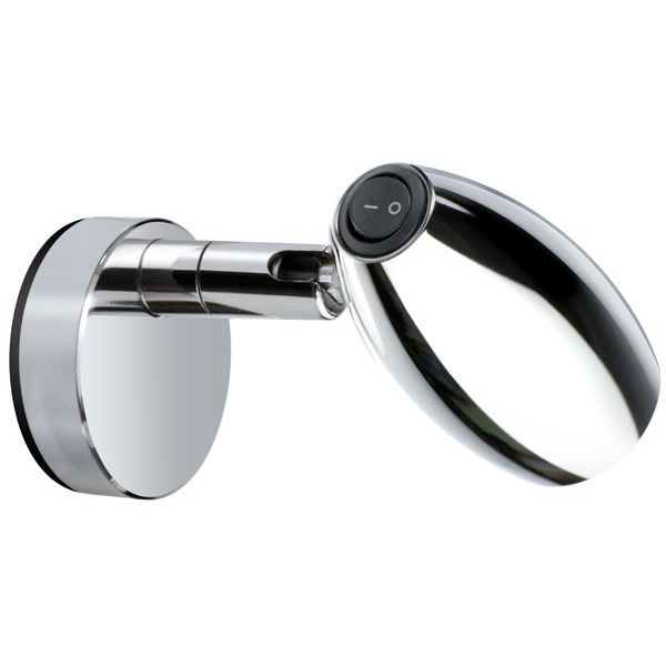 Quick Marine - OLIVIA Reading Light - 10-30V, 2.5W, 0.11A, IP40, Chrome Finish