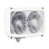 Hella Marine 8541 Series Halogen Deck Floodlight, 12V DC, 2 x 55W, Twin Free Form Reflectors, 115 Deg Adjustable Head, SS316 Mounting Hardware