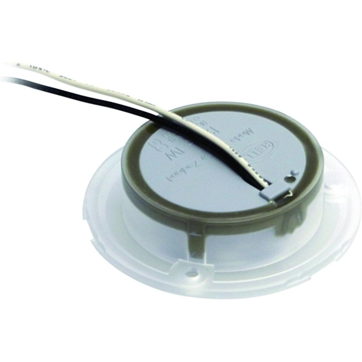 Hella Marine Slim Line Round LED Courtesy Lamp, Blue LED, Chrome Bezel, 12V DC, IP67, 4-LED, 3in Dia, 2in Cutout, 13mm Mounting Depth