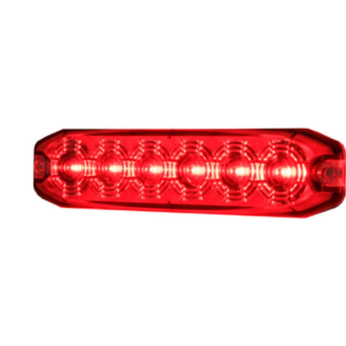Hella Marine MST6E Red LED Strobe Lighthead, 12-24V, Bolt-On Mount