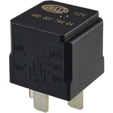 Hella Marine Mini ISO Relay, 12V, 5-Pin, SPDT, 20/40A, Diode Coil Suppression, IP54