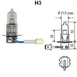 Hella Marine H3 Search Light Bulb, 12V, 100W, PK22s Base