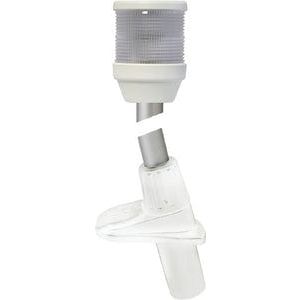 Hella Marine Masthead/Anchor Navigation Pole Light, For Vessels under 20m, 12V, 2 NM, Fold-Down Pole Mount, 20 in, White Housing