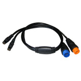 Garmin Transducer Adapter Cable, 12-Pin and 8-Pin to Dual 4-Pin
