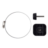 Garmin Panoptix Trolling Motor Barrel Mount, For PS21 and PS22-TR, Molded Teeth, Bracket with Hose Clamp and Thumb Screw