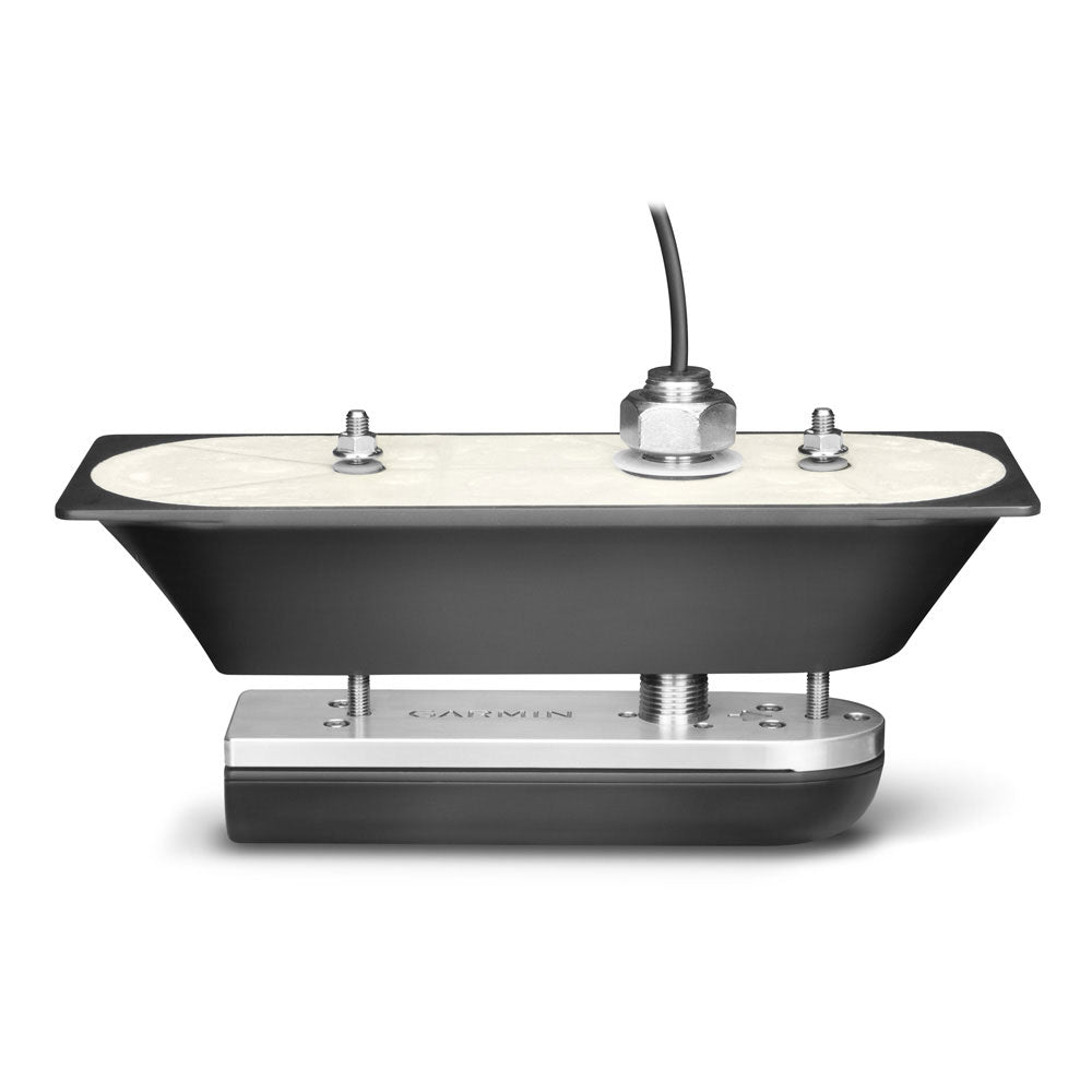 Garmin GT51M-TH Thru-Hull Transducer, 12-Pin, Stainless Steel Stem, CHIRP ClearVü/SideVü 500W 260/455 kHz, CHIRP Traditional 600W 80-160 kHz