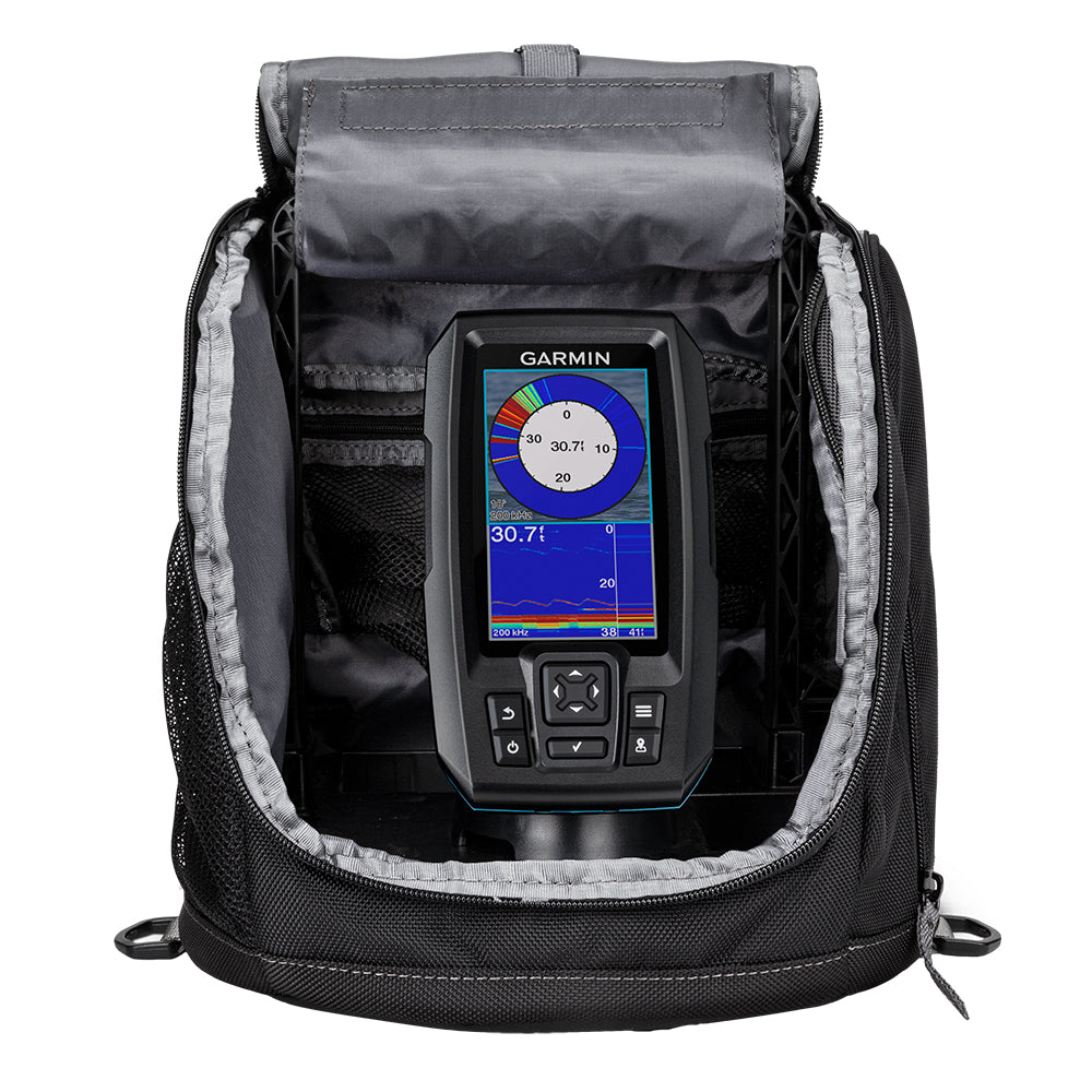 Garmin STRIKER Plus 4 Ice Fishing Bundle, GPS Fishfinder, Dual Beam-IF Transducer