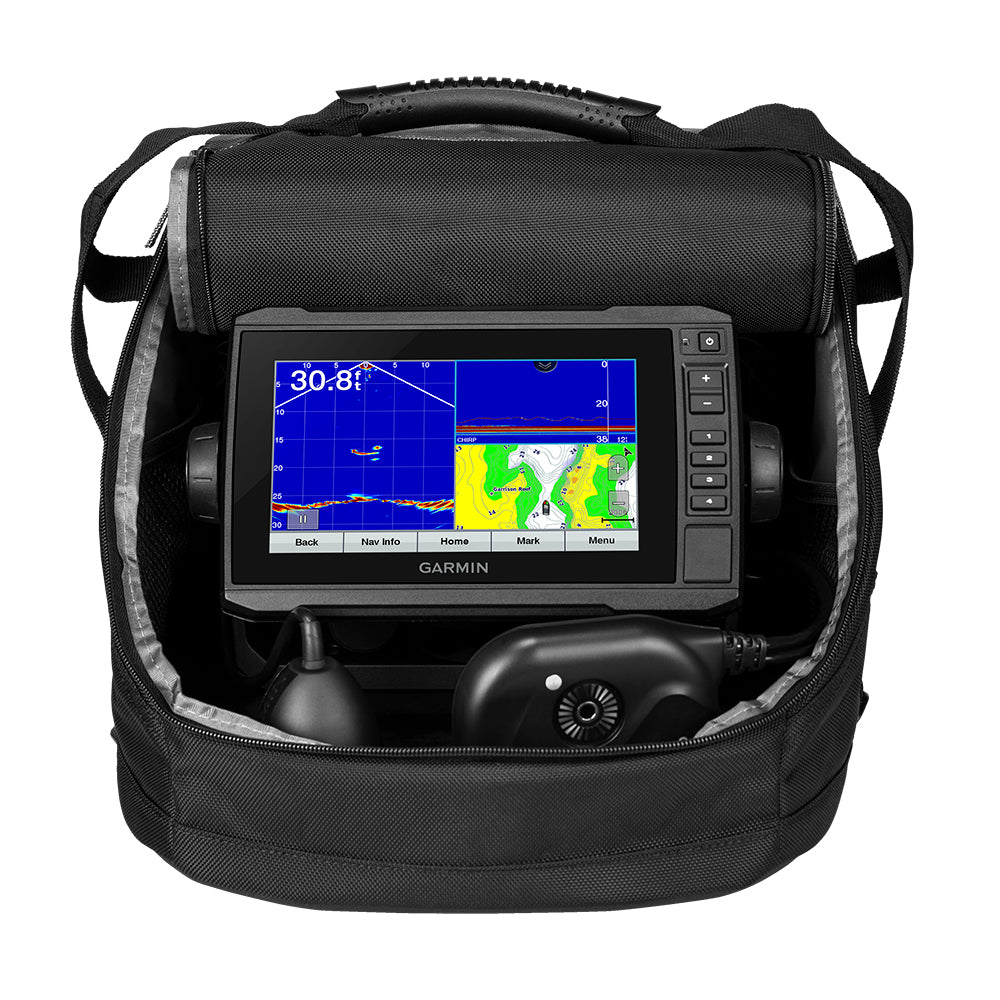Garmin Panoptix PS22 Ice Fishing Bundle, 7" ECHOMAP UHD 73cv, PS22-TR Transducer, LakeVü g3 Maps