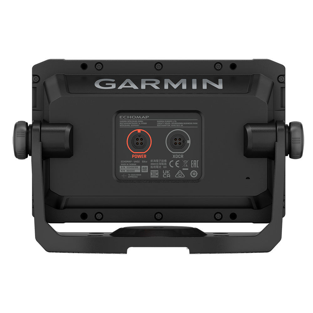 Garmin ECHOMAP UHD2 53cv Chartplotter/Fishfinder Combo, With GT20-TM Transducer, 5 in Keyed Display, CHIRP Traditional Sonar, ClearVü Scanning Sonar, LakeVü g3 Inland Maps, Wi-Fi