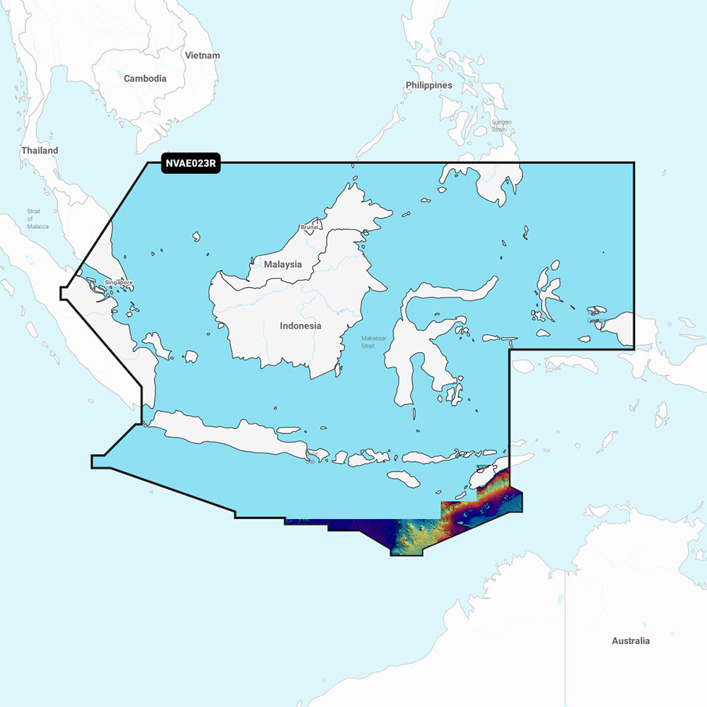 Garmin Navionics Vision+ NVAE023R Electronic Chart, Java & Borneo