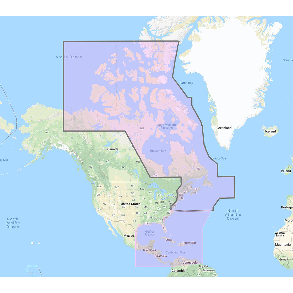 Furuno - US & Canada Atlantic Coast, Gulf of Mexico, Caribbean Bahamas and Central America Vector Charts - Unlock Code