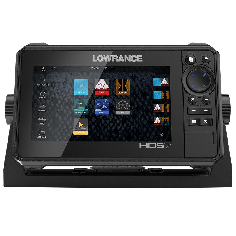 Lowrance - HDS-7 LIVE with Active Imaging 3-in-1 Transom Mount & C-MAP Pro Chart