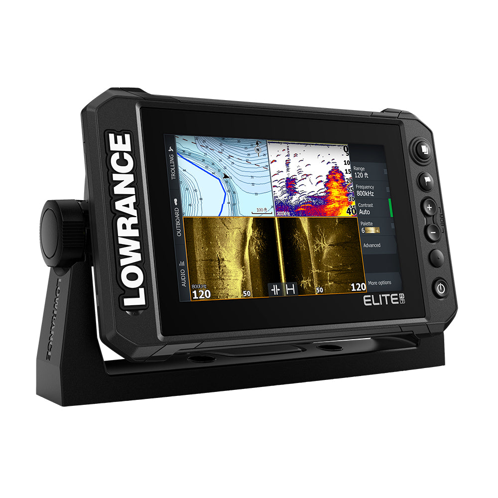 Lowrance - Elite FS 7 Chartplotter/Fishfinder with HDI Transom Mount Transducer