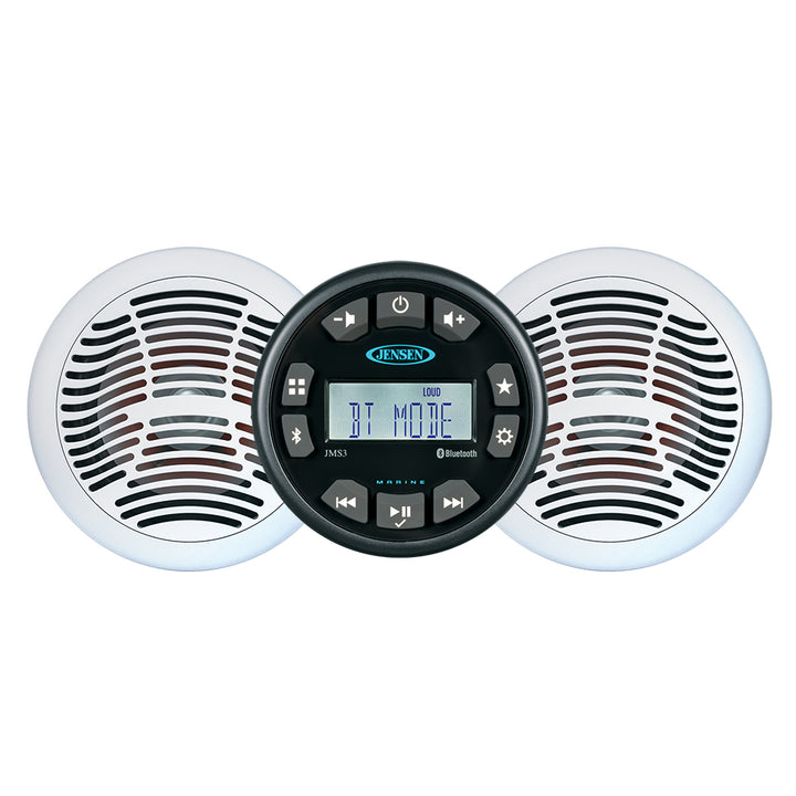 JENSEN - JMS3SPKG Stereo and 6.5" Speaker Package
