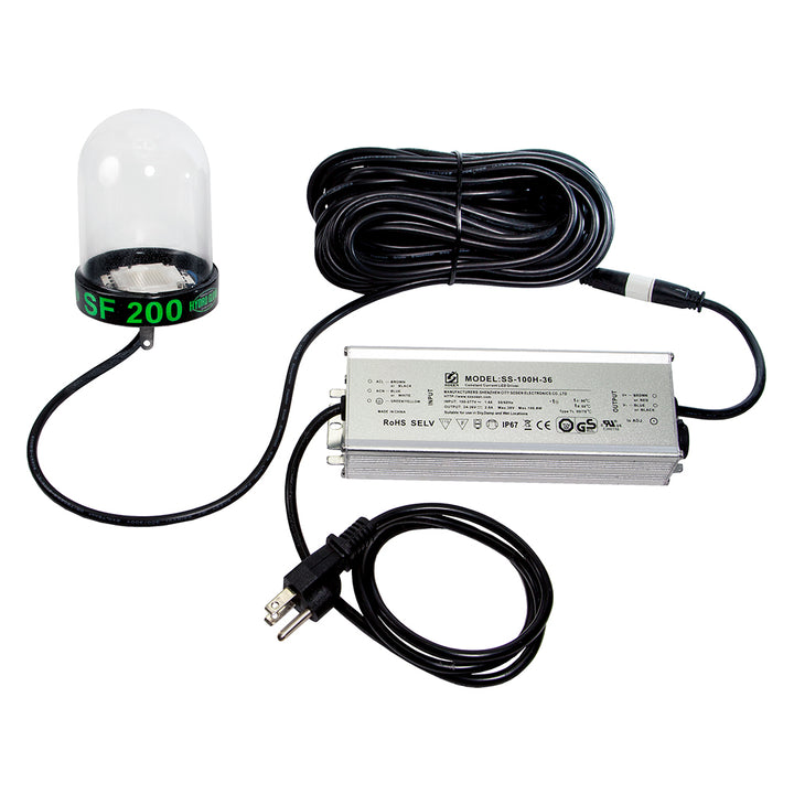 Hydro Glow - LED Underwater Dock Light - 200W, 50' Cord, Green