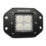 Black Oak - Pro Series Diffused Light - 2", 40W, Black, Flush Mount