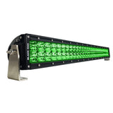 Black Oak - Curved Double Row Combo Green Hog Hunting Light Bar - 30", Black
