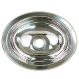 Scandvik - Oval Sink - Polished Stainless Steel, 13.25" x 10.5"